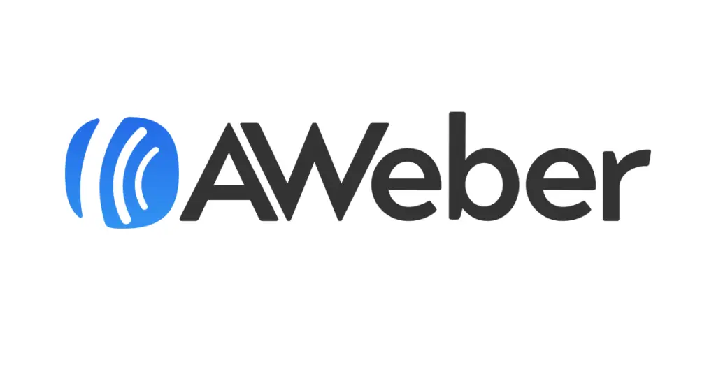 A AWeber logo on a white background.