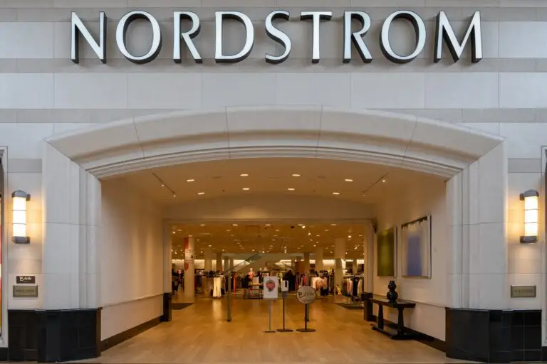 The Nordstrom store entrance elevates earnings. The Nordstrom Affiliate Program