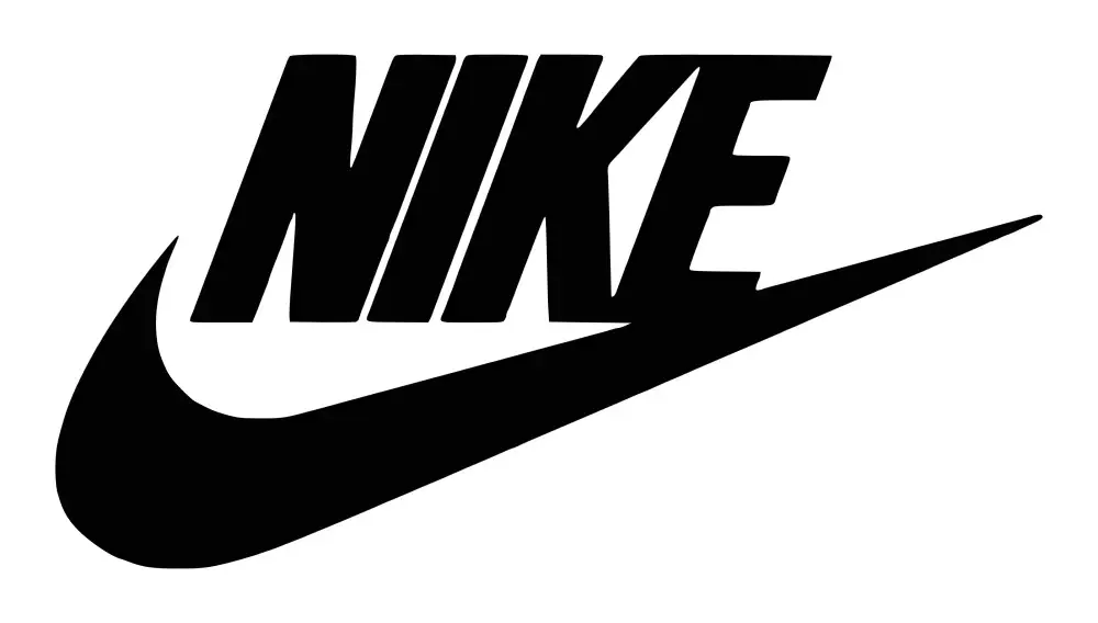 A black Nike logo on a white background. The Nike Affiliate Program