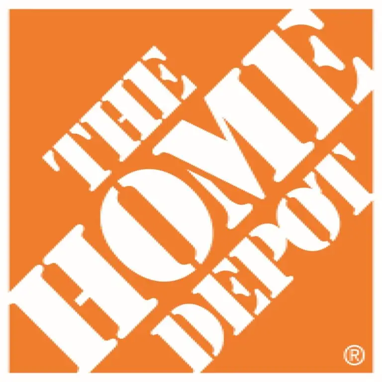 The Home Depot logo on an orange background as part of the Home Depot affiliate marketing program.