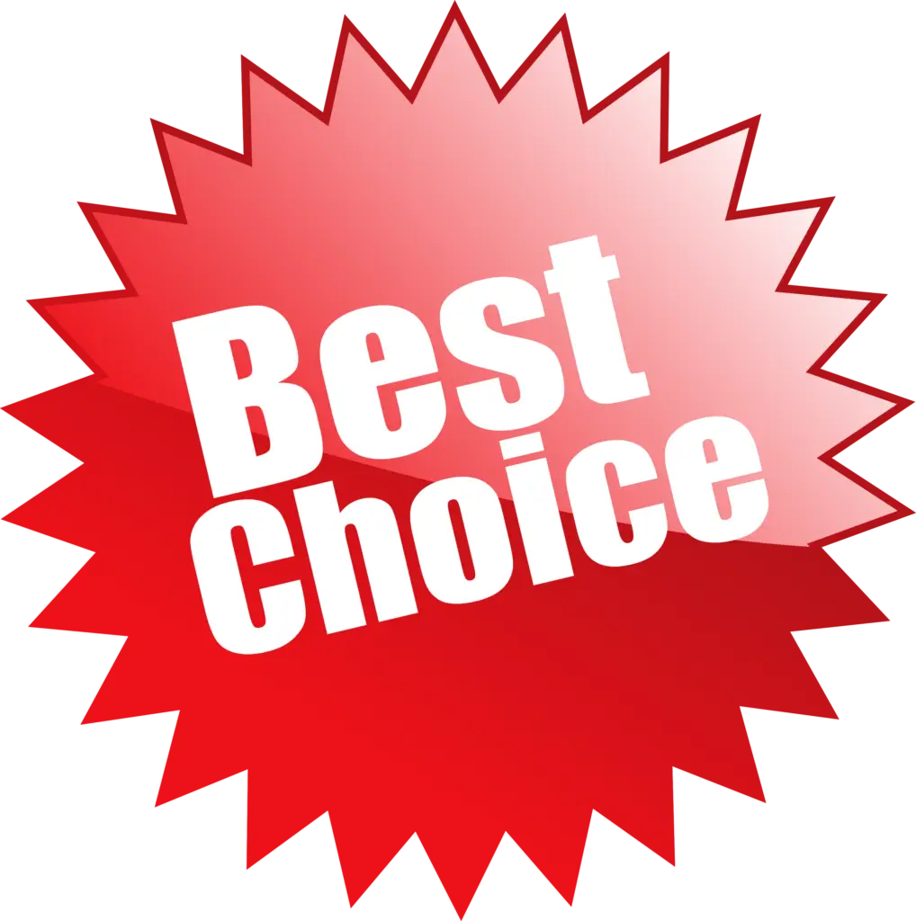 Red burst graphic with white text stating "select best affiliate product" in bold letters on a black background.