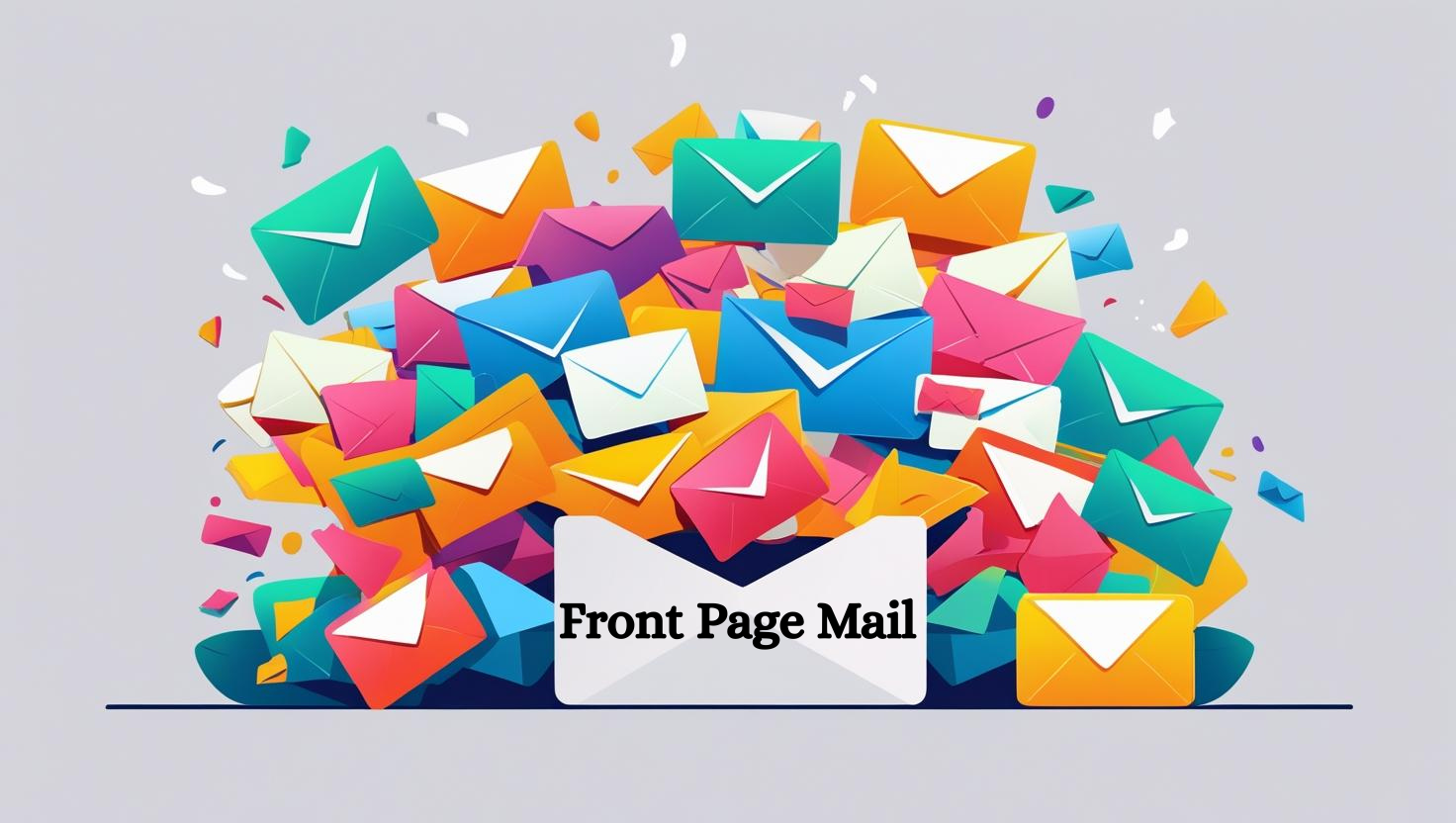 A pile of colorful envelopes with a large white envelope at the front labeled "Front Page Mail"—perfect for boosting online engagement with eye-catching, creative correspondence. - Prime Affiliate Reviews — Trusted, Honest Support A pile of colorful envelopes with a large white envelope at the front labeled "Front Page Mail"—perfect for boosting online engagement with eye-catching, creative correspondence.